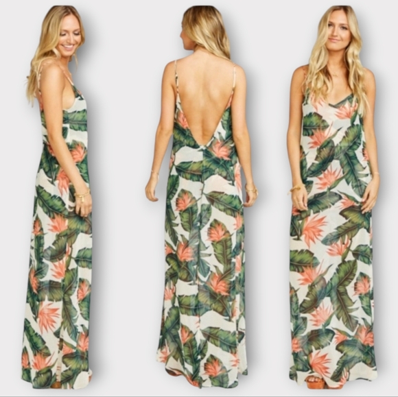 Show Me Your Mumu Jolie Paradise Found Maxi Tropical Floral Dress - Picture 1 of 7